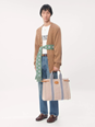 Valentino 'Chez' White Crewneck T-Shirt with Maxi Logo Print on the Front in Cotton Man