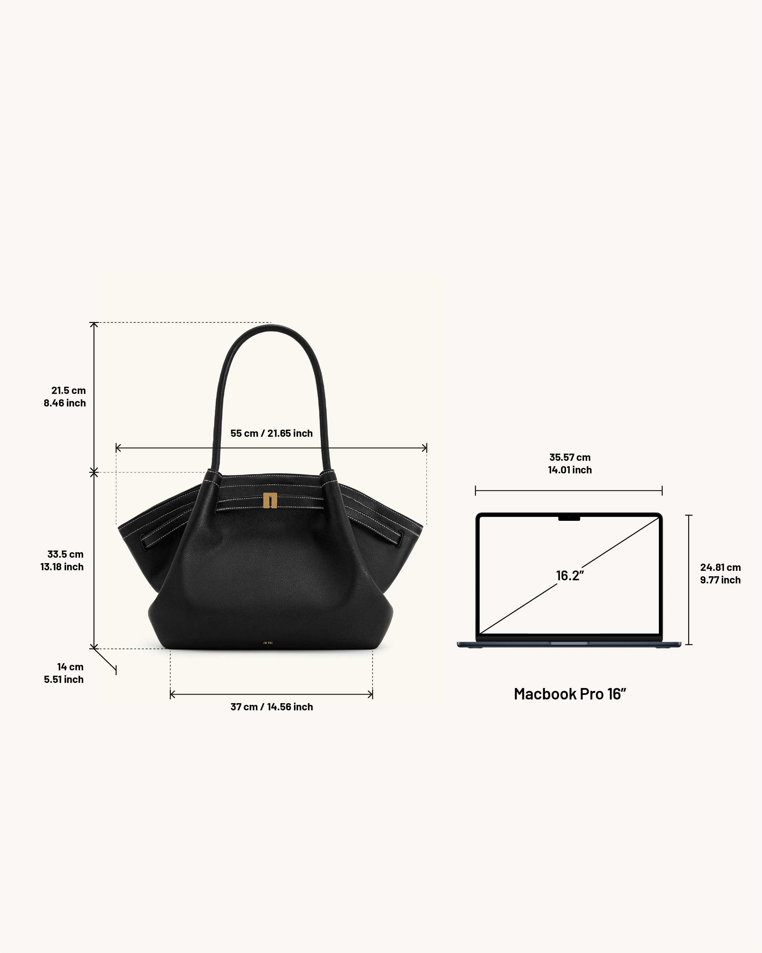 Hana Large Tote Bag - Claret
