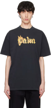 Black Burning Logo T-shirt