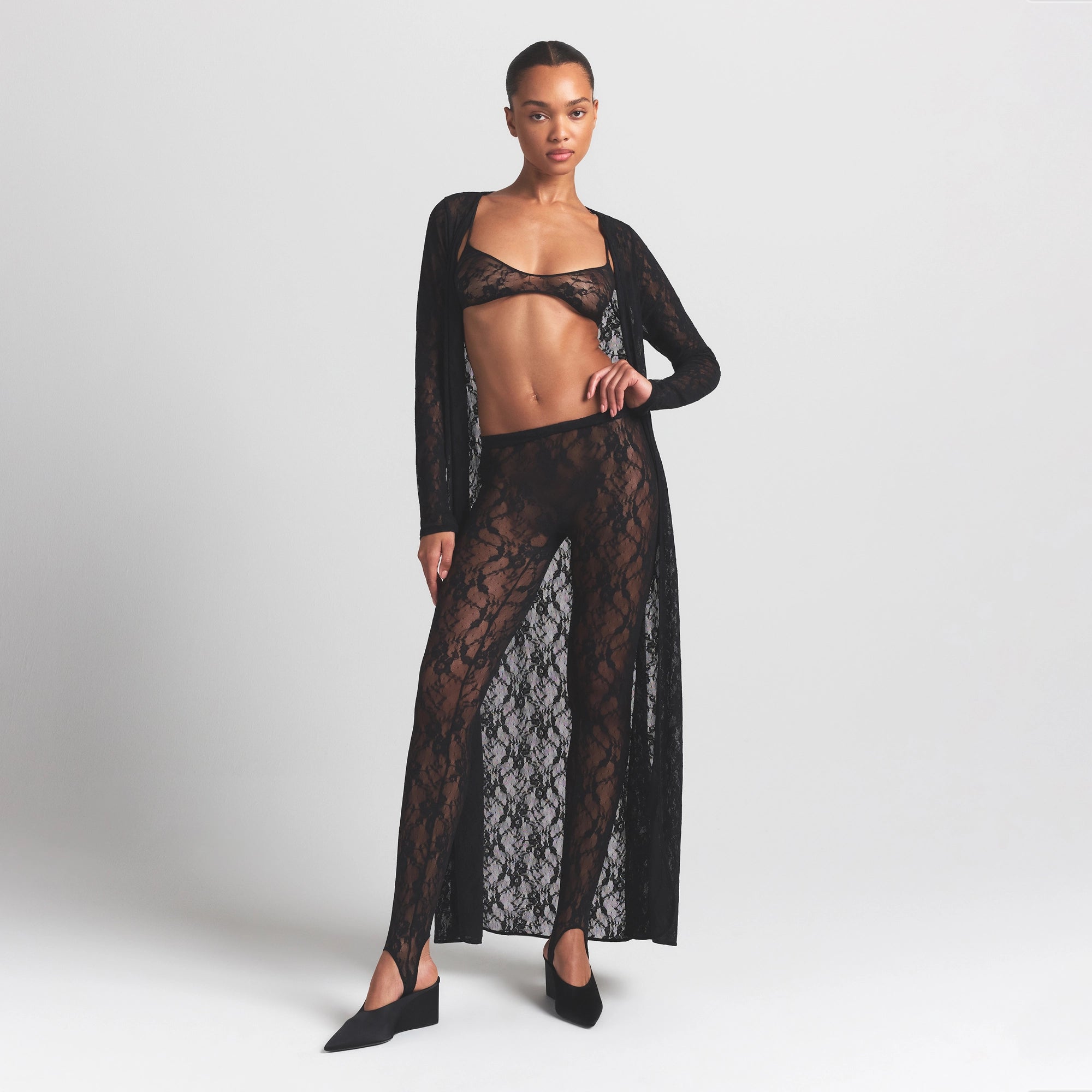 Stretch Lace Stirrup Legging