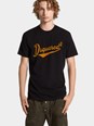 Dsquared2 Black T-Shirt with Logo Print on the Front in Cotton Man