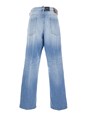 Dsquared2 'Bro' Blue Jeans with Faded Effect and Logo Patch on the Back in Denim Man