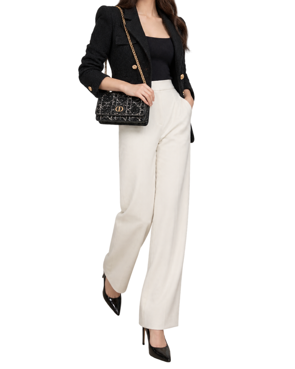 Dior Caro Pouch with Chain