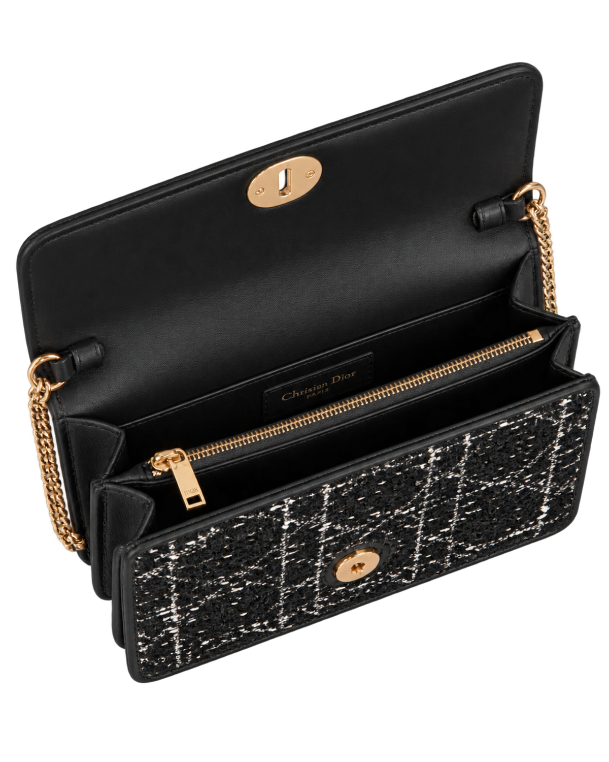 Dior Caro Pouch with Chain