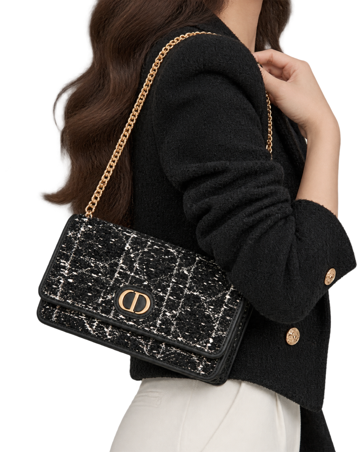 Dior Caro Pouch with Chain