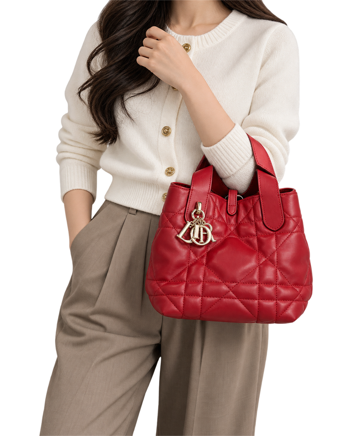 Dior Toujours Vertical Tote Bag
