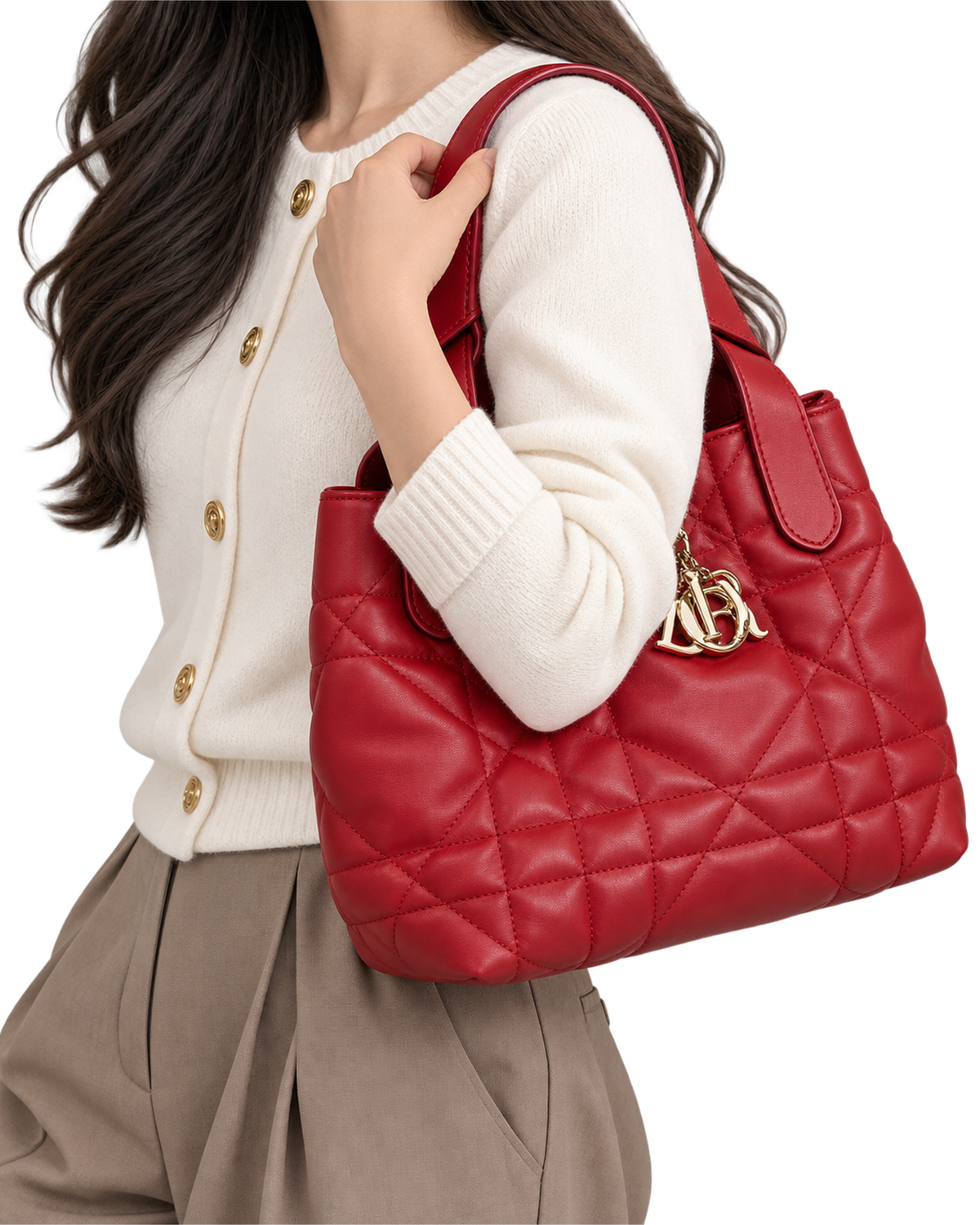 Dior Toujours Vertical Tote Bag