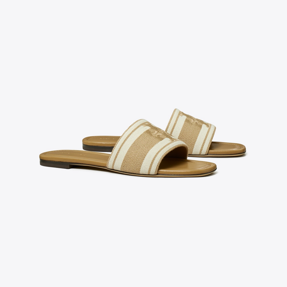 Double T Jacquard Slide