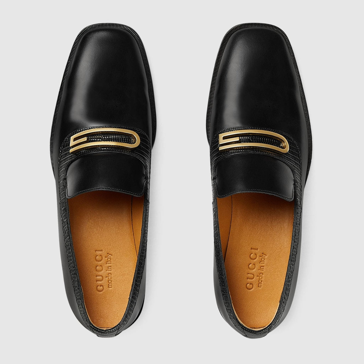 Gucci Loafer Men's Shoes With Geometric G 'Black'