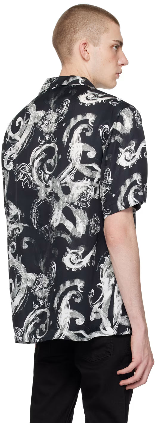 Black Watercolor Couture Shirt