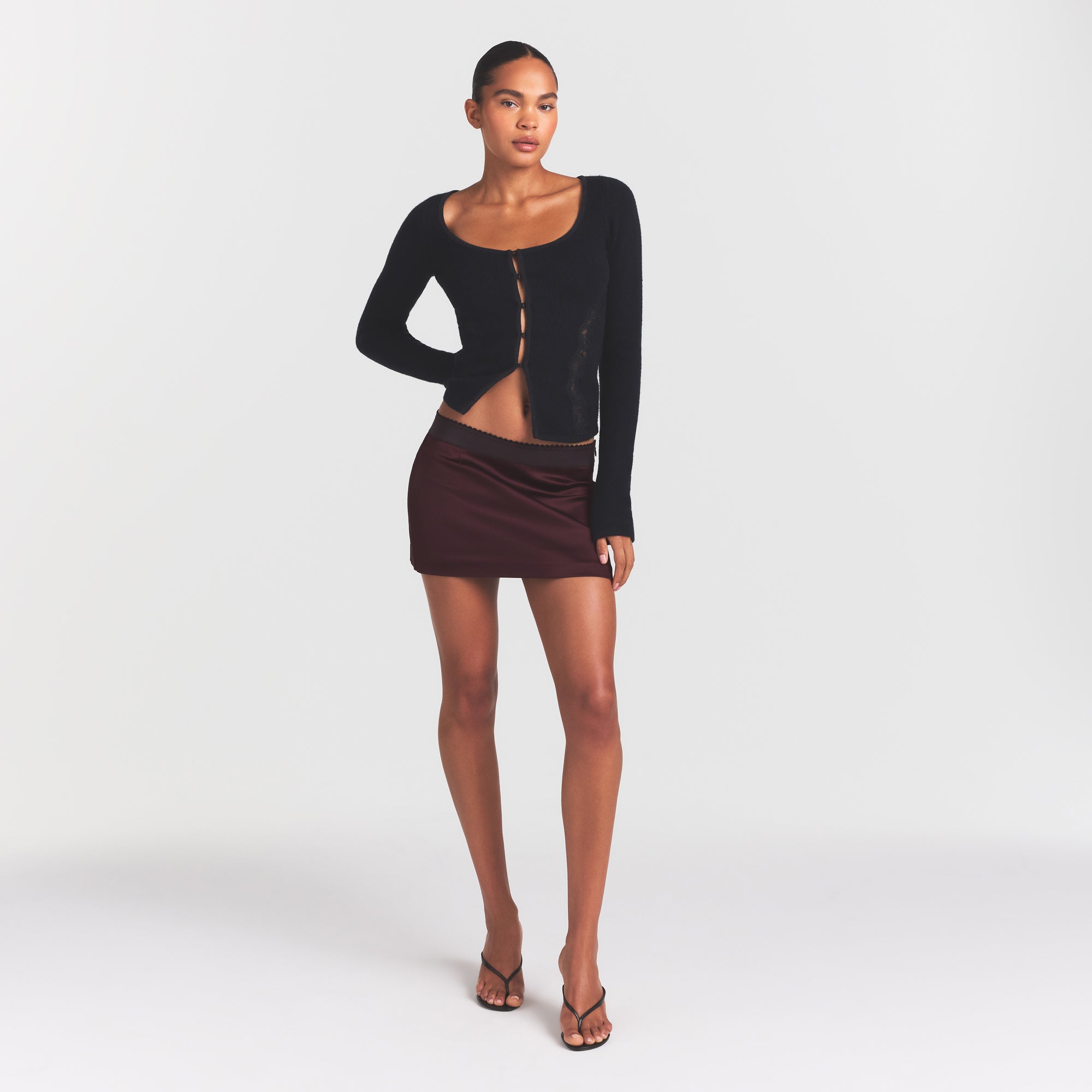Satin Mini Skirt