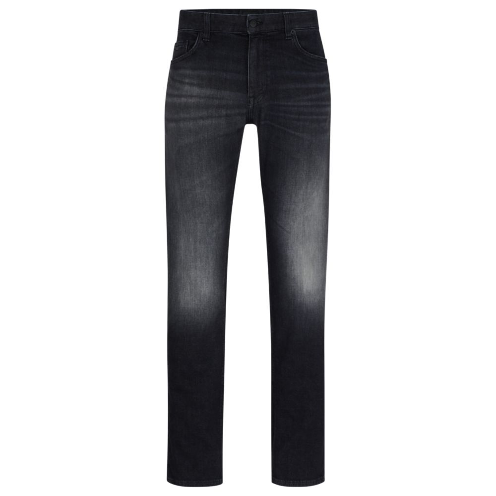 Hugo Boss regular-fit jeans in black italian cashmere-touch denim - Size: 30 x 34 Jeans | Shop From The Mirage