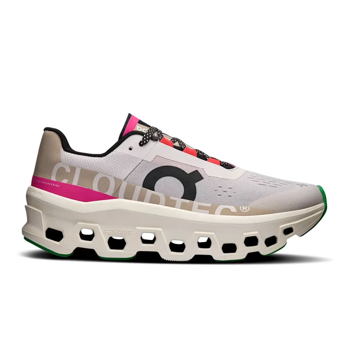 On Running Cloudmonster Silver | Ivory