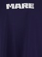 Msgm Blue T-Shirt with Print on the Front and Logo on the Back in Cotton Man