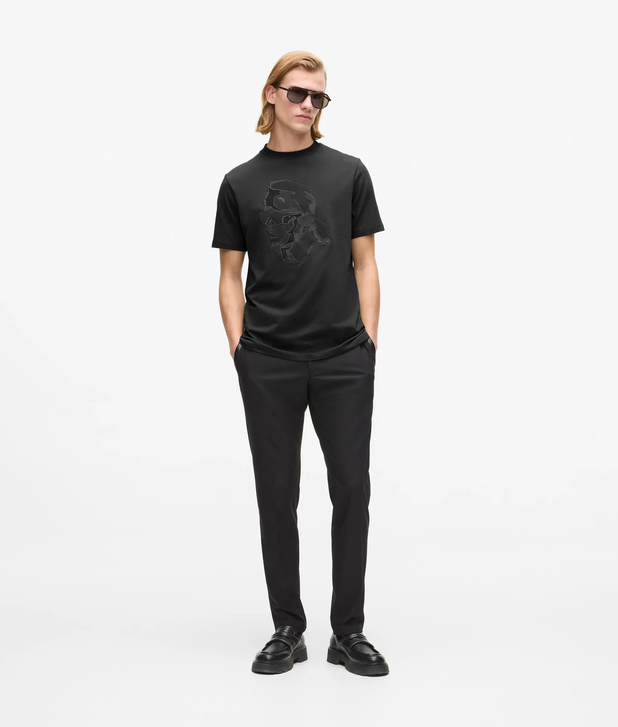 Tonal Karl print T-shirt