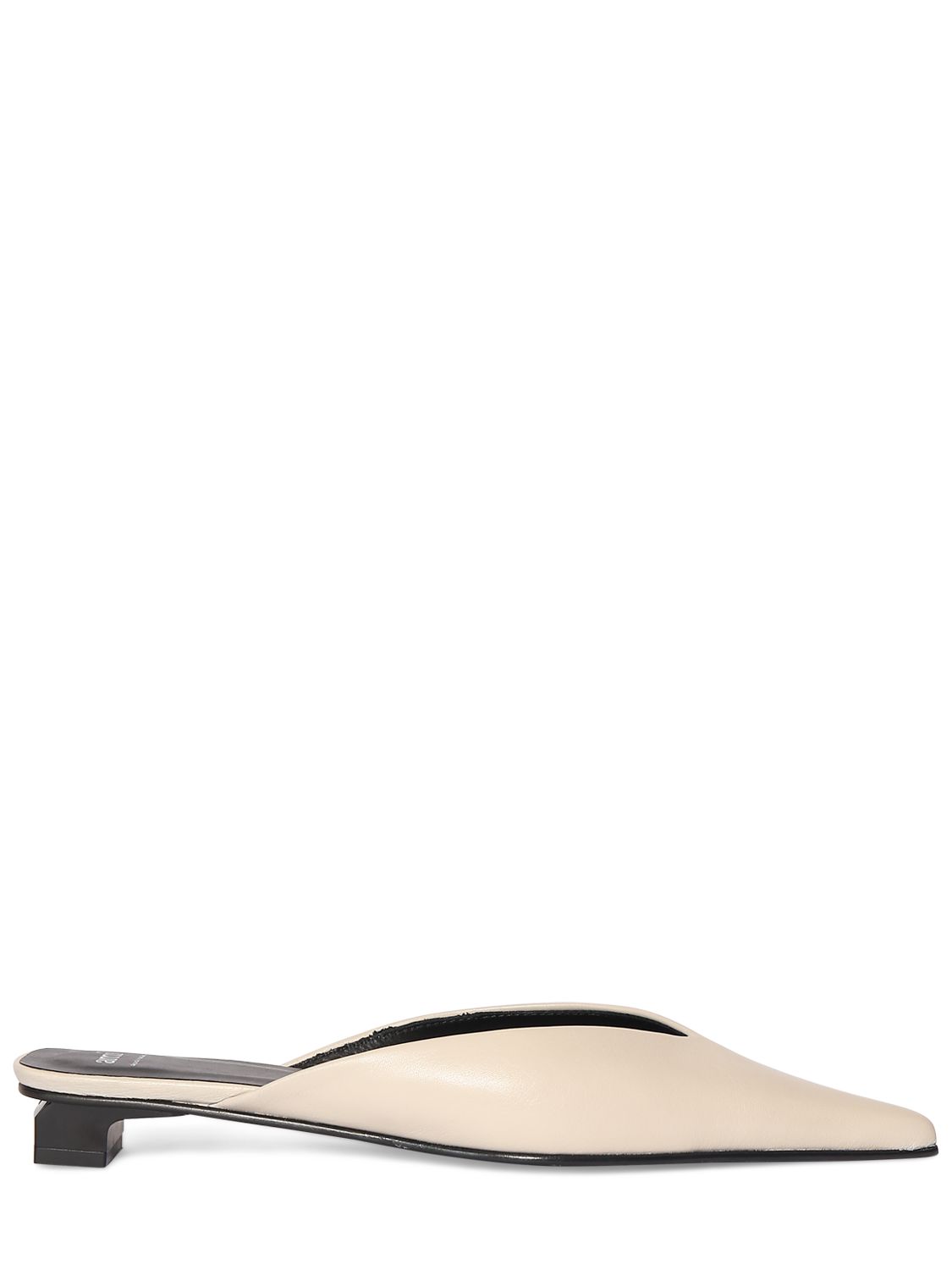AMI PARIS AMI Paris 30mm Leather mules - Size: UK 3 Flats | Shop From The Mirage