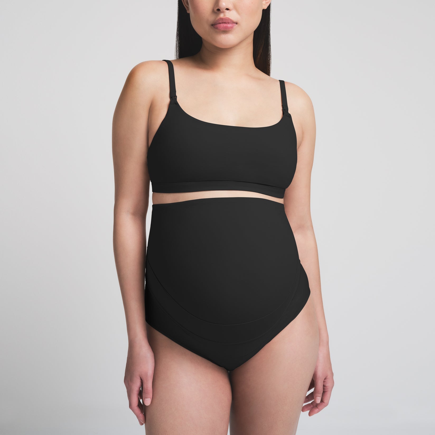 Fits Everybody Maternity Banded High-waisted Brief