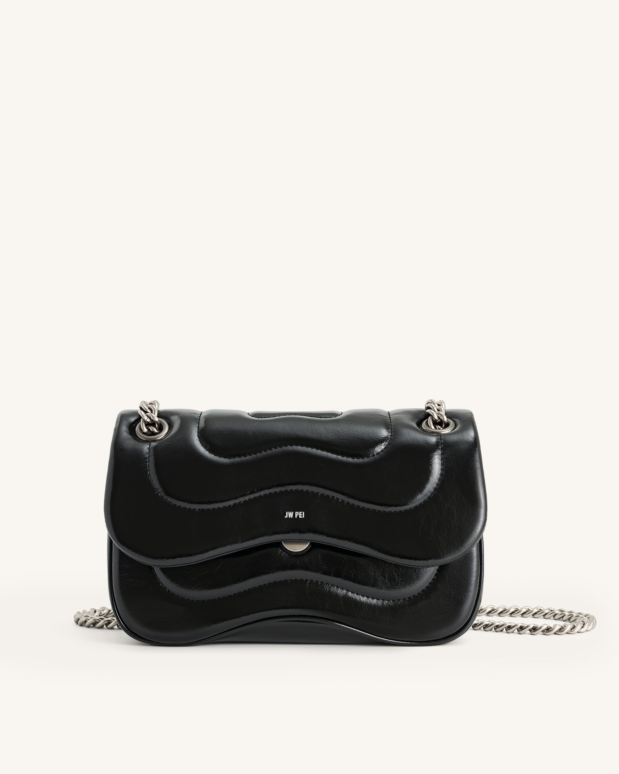 Tina Quilted Chain Crossbody - Blue Denim