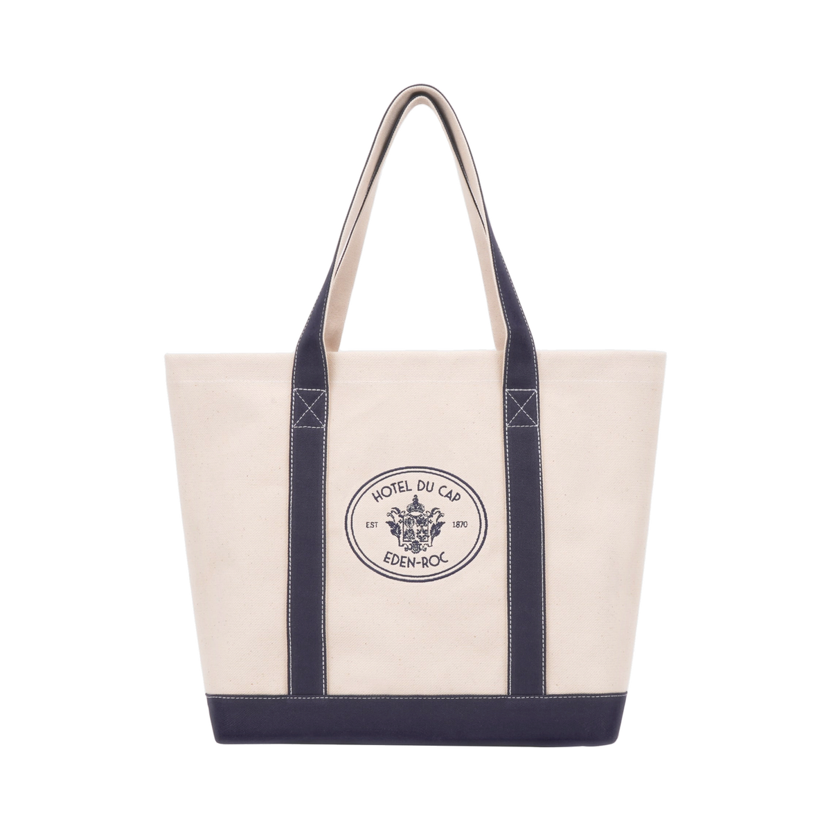 Eden Crest Two Tone Tote - Natural/Navy