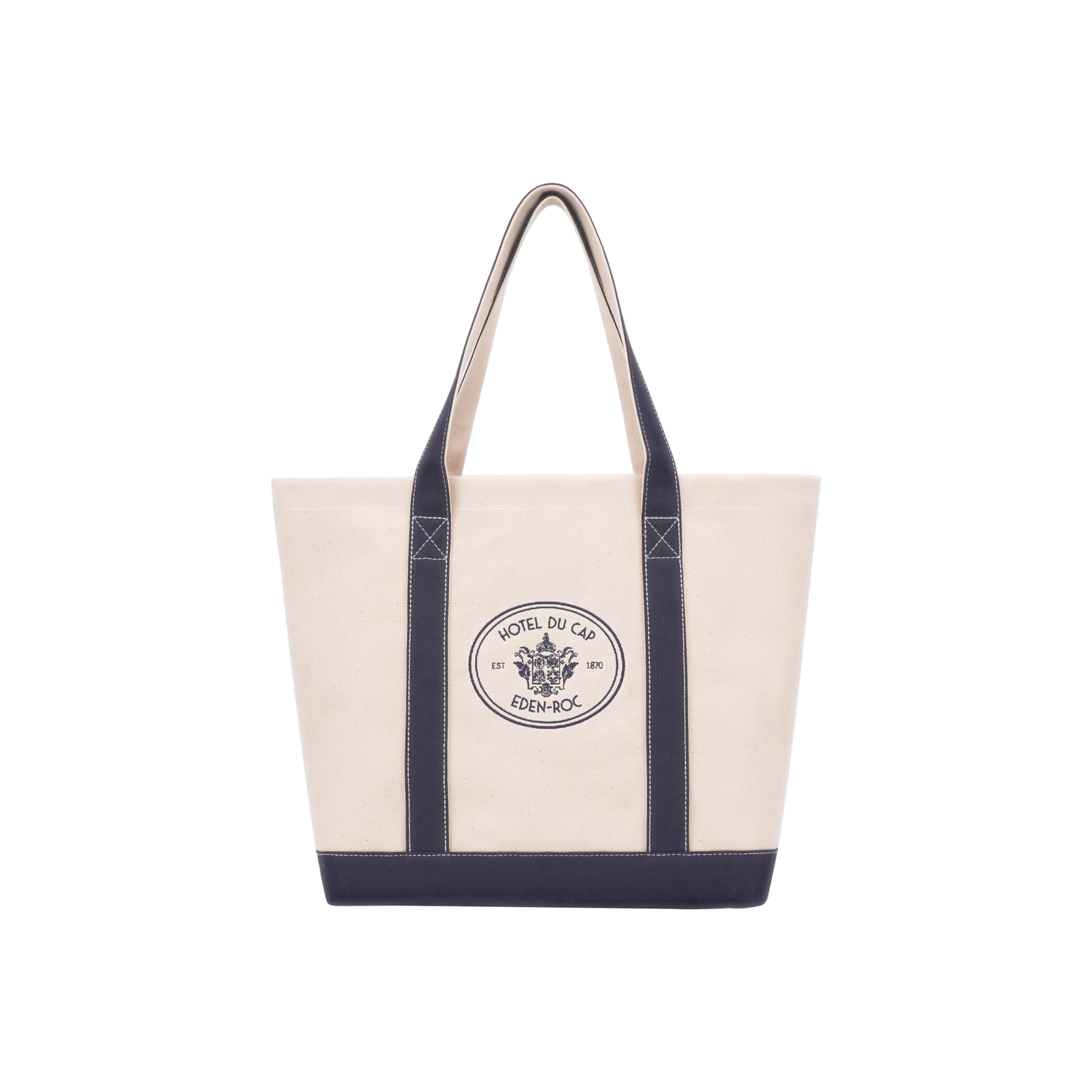 Eden Crest Two Tone Tote - Natural/Navy