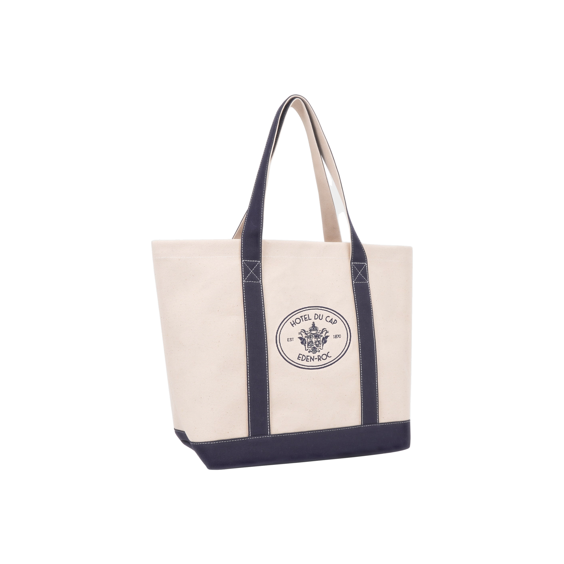 Eden Crest Two Tone Tote - Natural/Navy