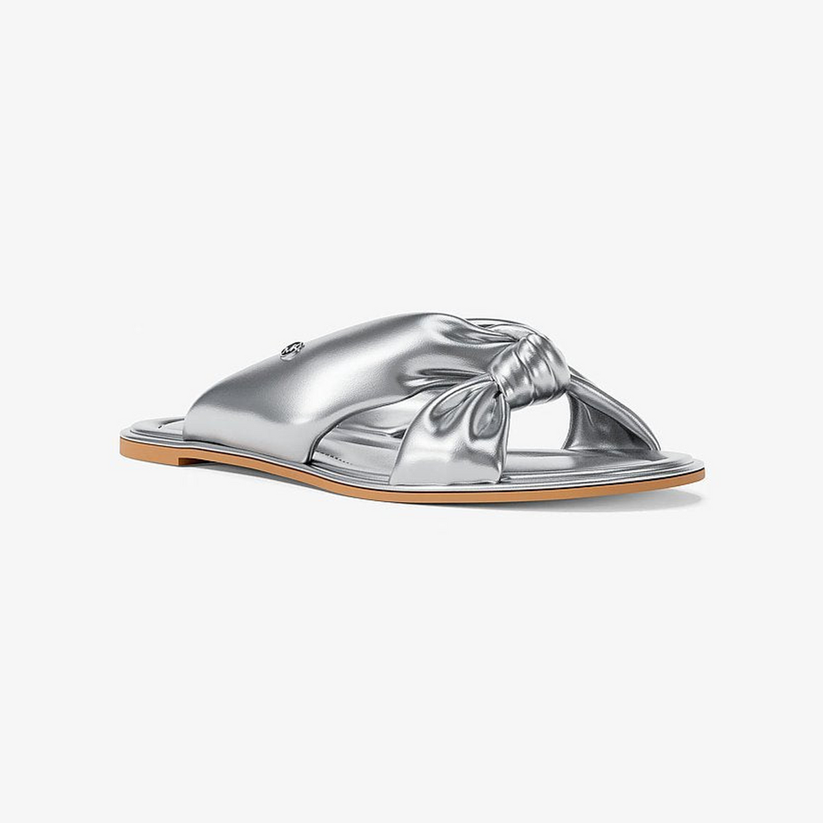 Elena Metallic Slide Sandal