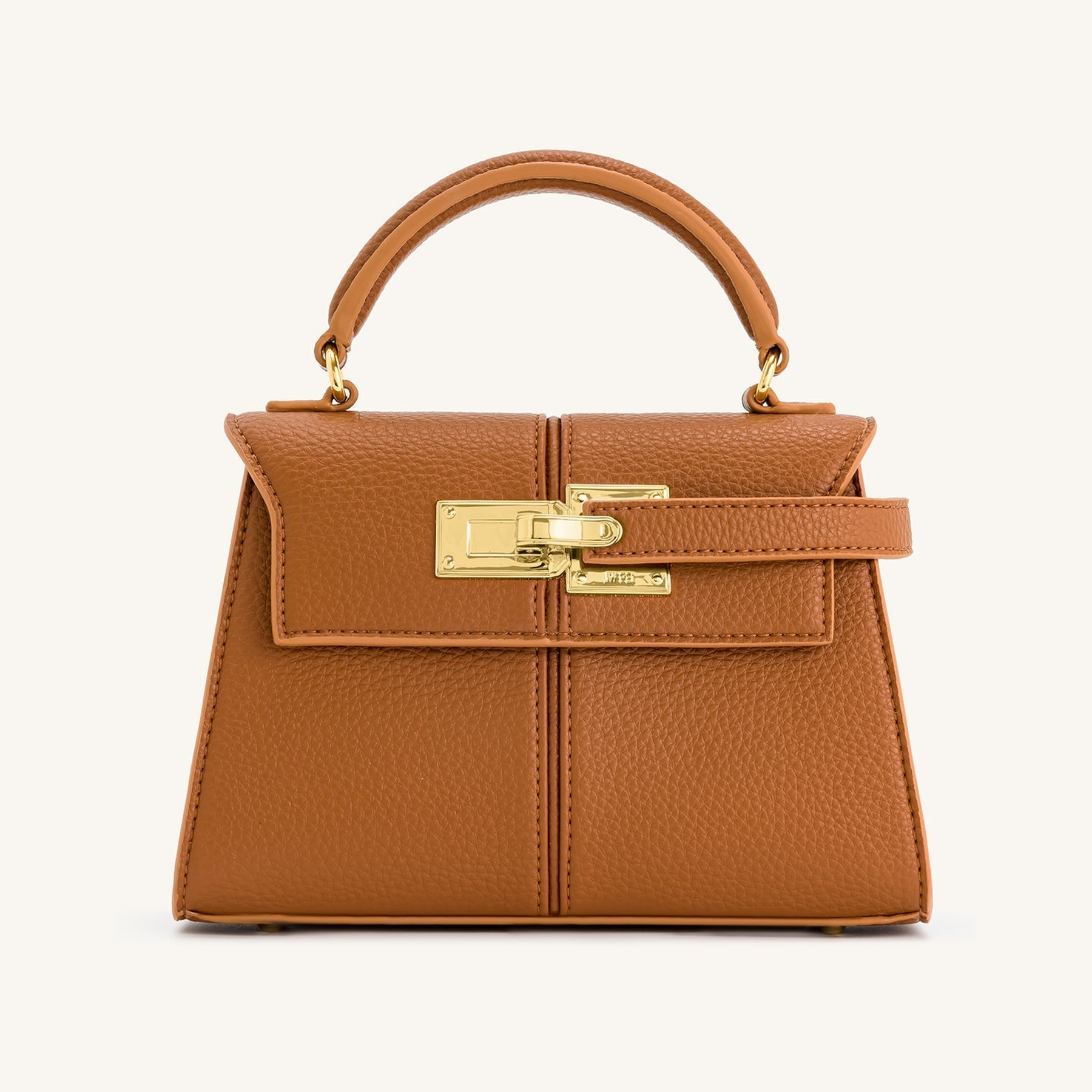 Elise Top Handle Bag - Brown
