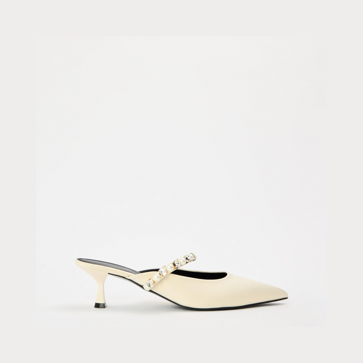 Elsa Stn Heeled Mule