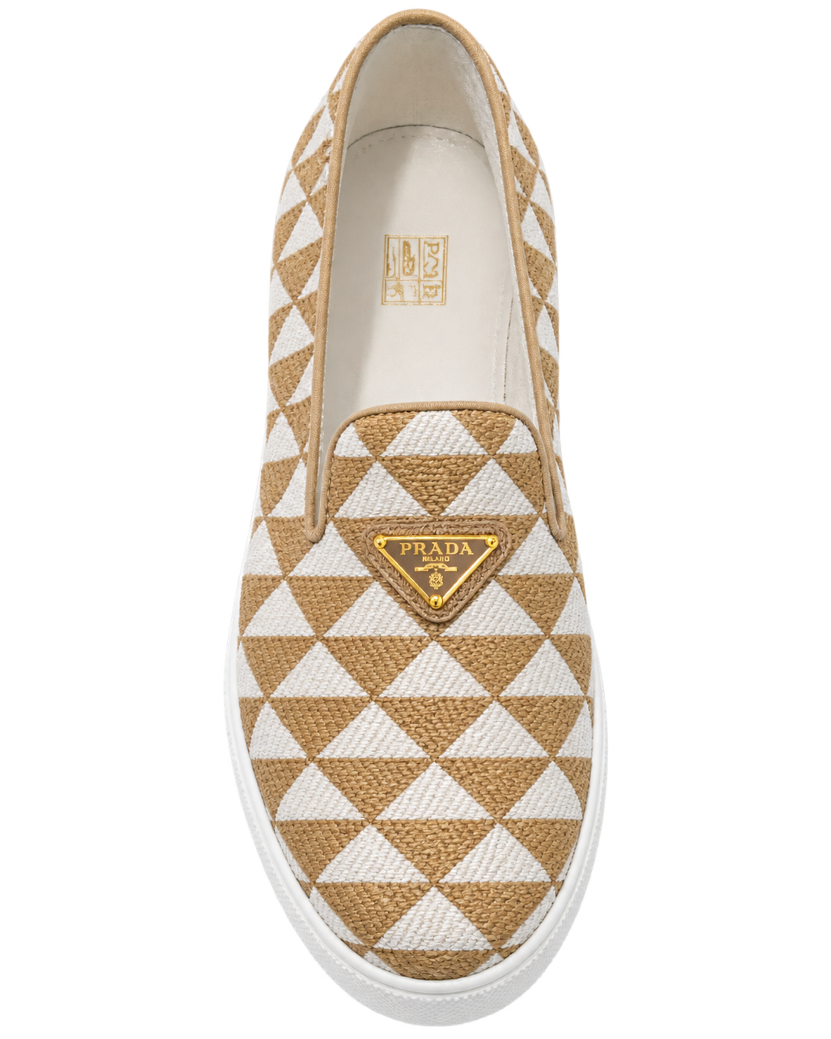 Embroidered fabric slip-on shoes