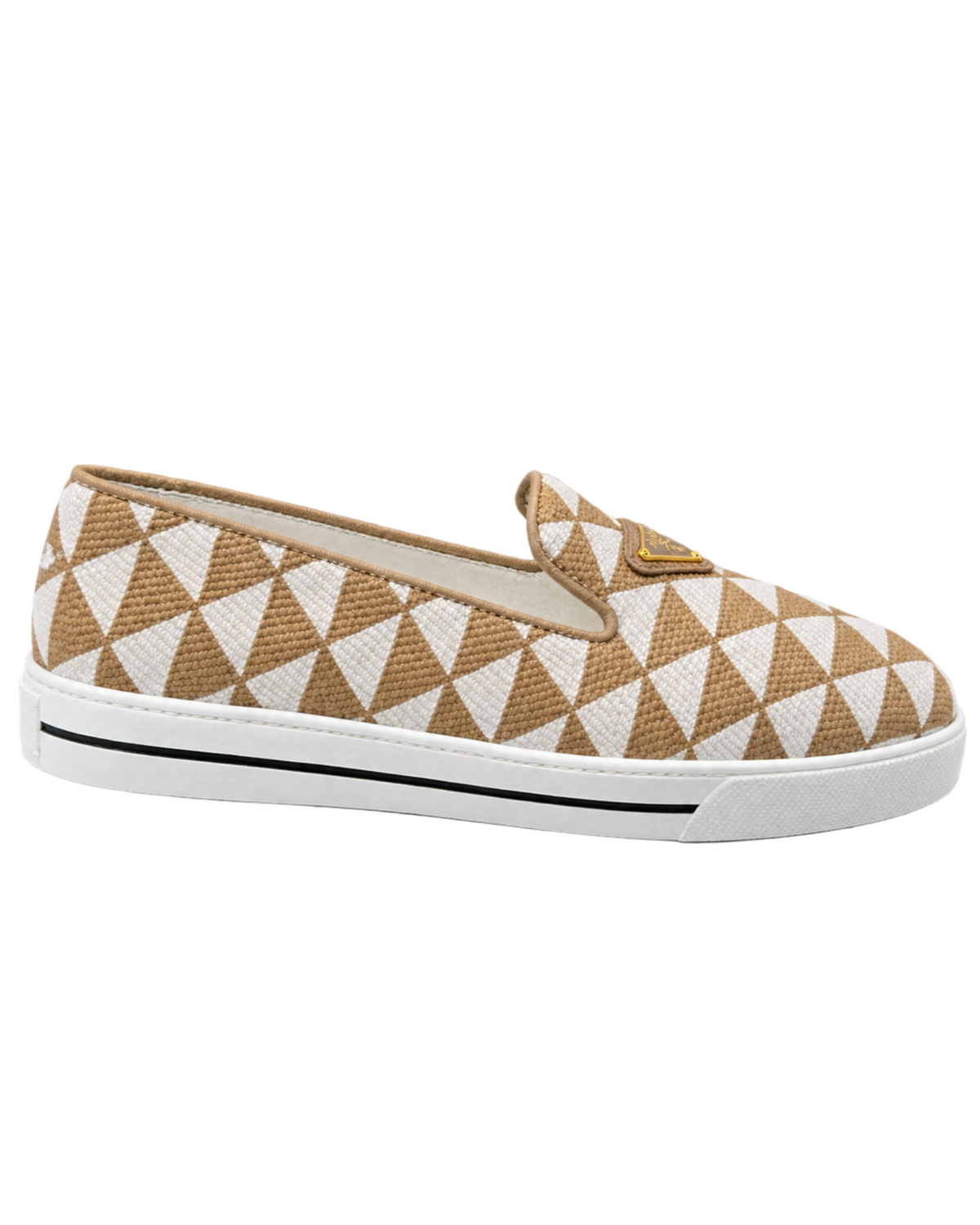 Embroidered fabric slip-on shoes