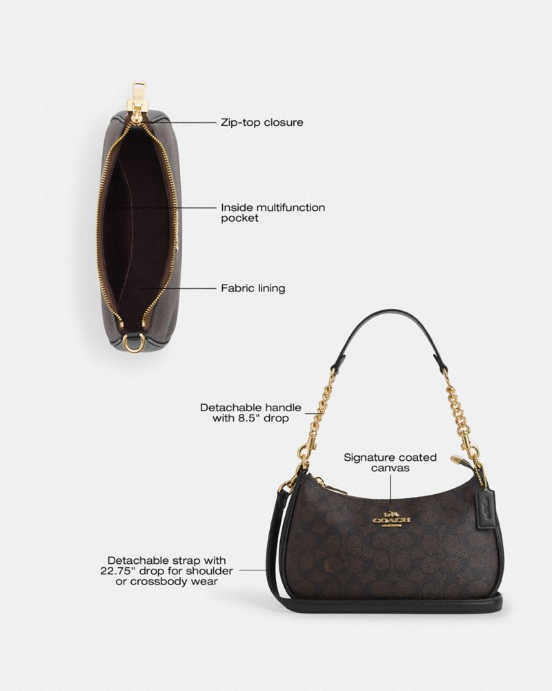 Teri Shoulder Bag In Signature Canvas