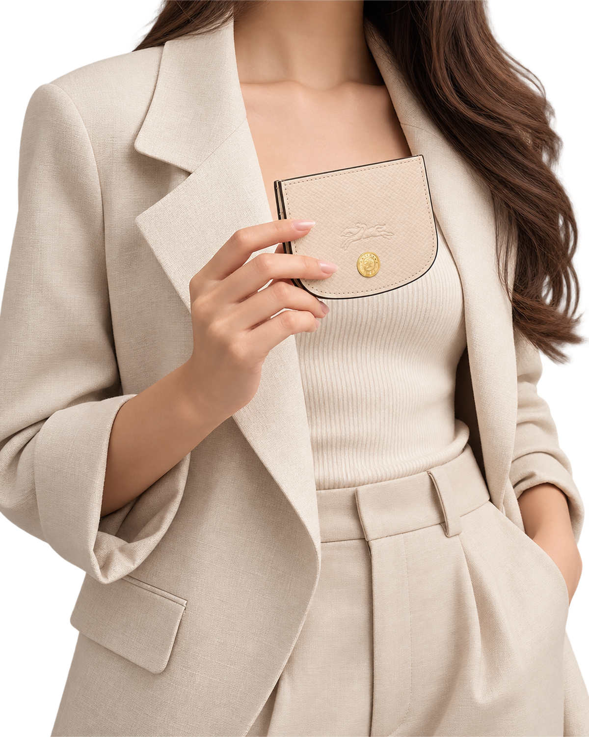 Épure Card holder Paper - Leather