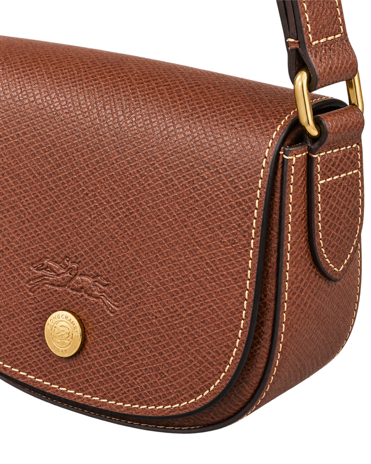 Épure S Crossbody bag Brown - Leather