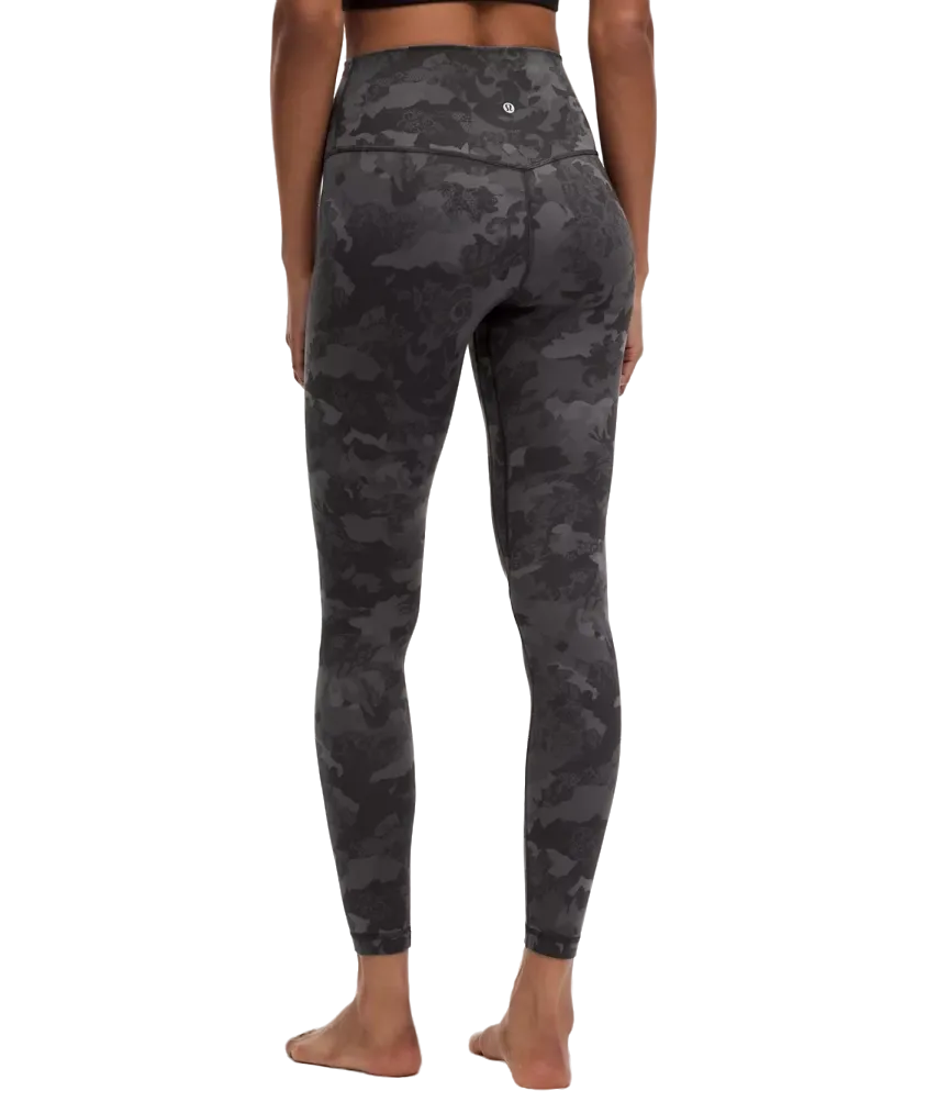 Lululemon Align High-Rise Pant 28" Hidden Heritage Lace Black Multi