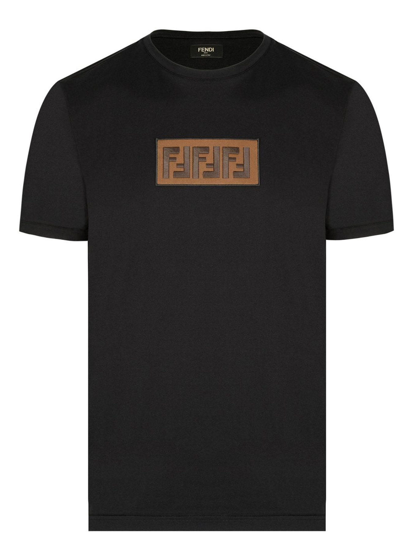Fendi FF Chest Panel Logo T-Shirt in Black
