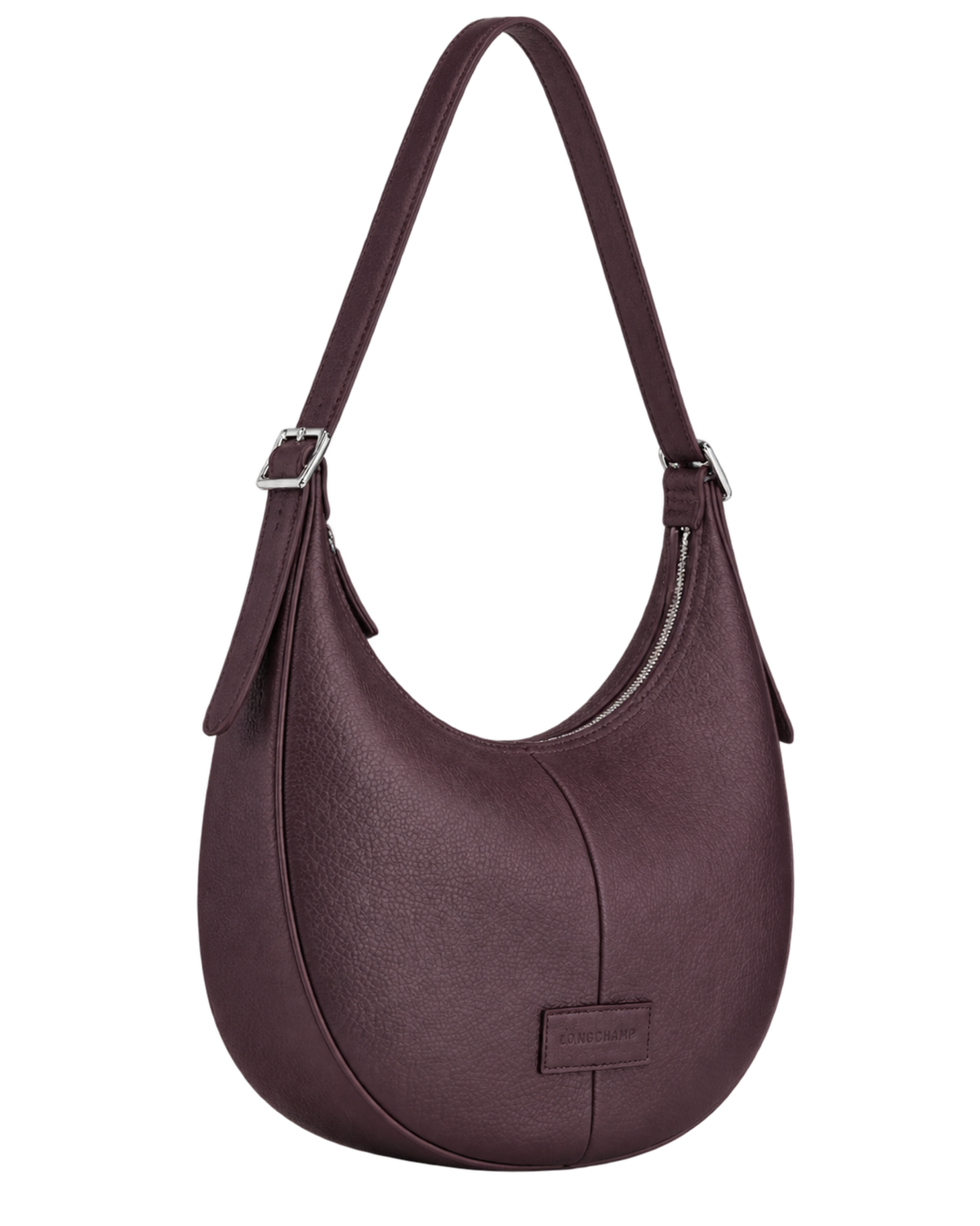 Essential L Crossbody bag Eggplant - Leather