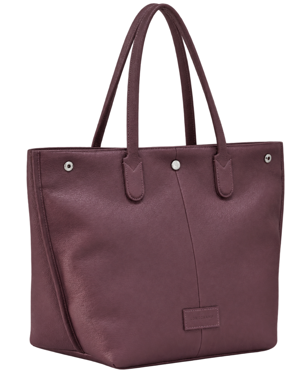 Essential L Tote bag Eggplant - Leather