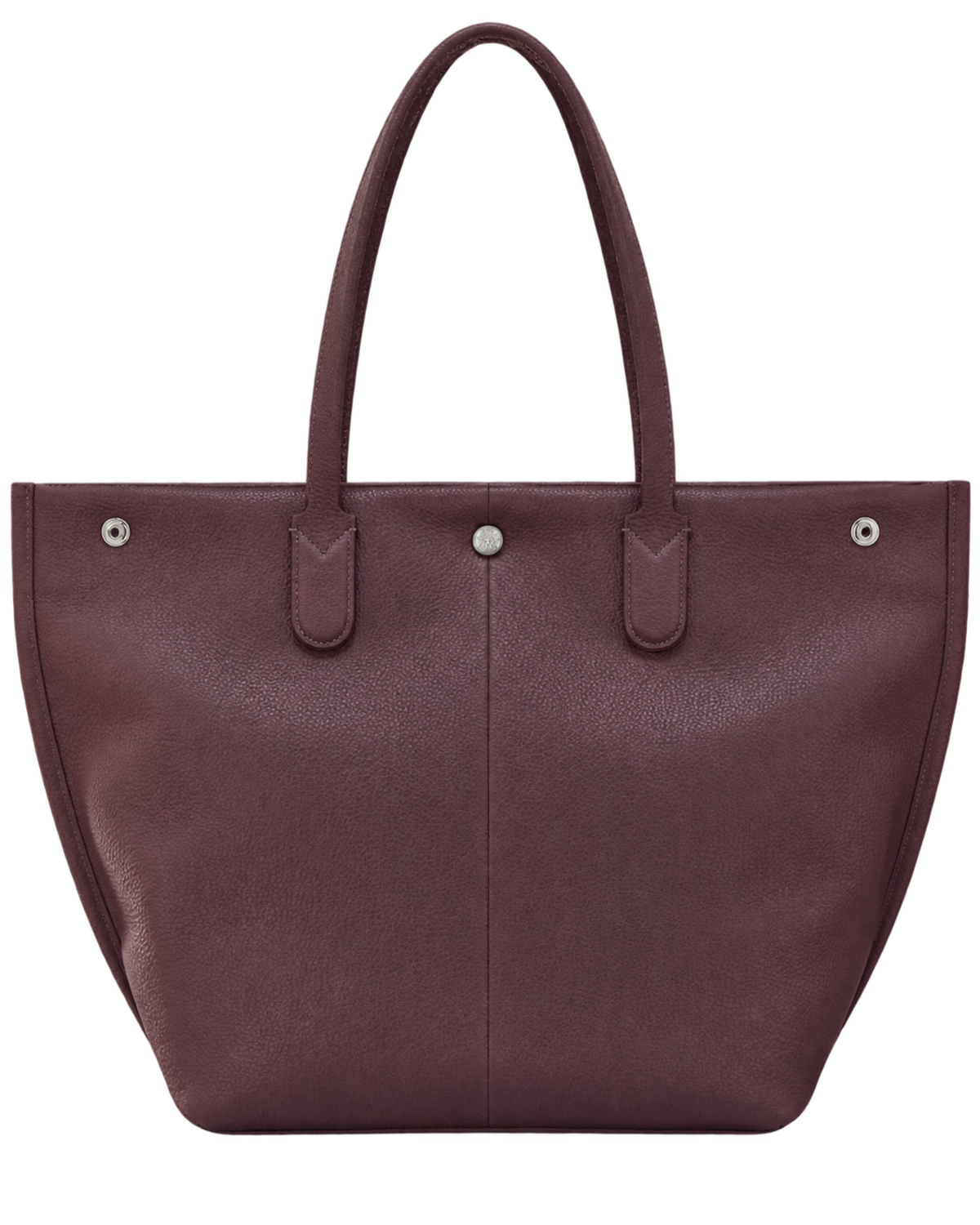 Essential L Tote bag Eggplant - Leather
