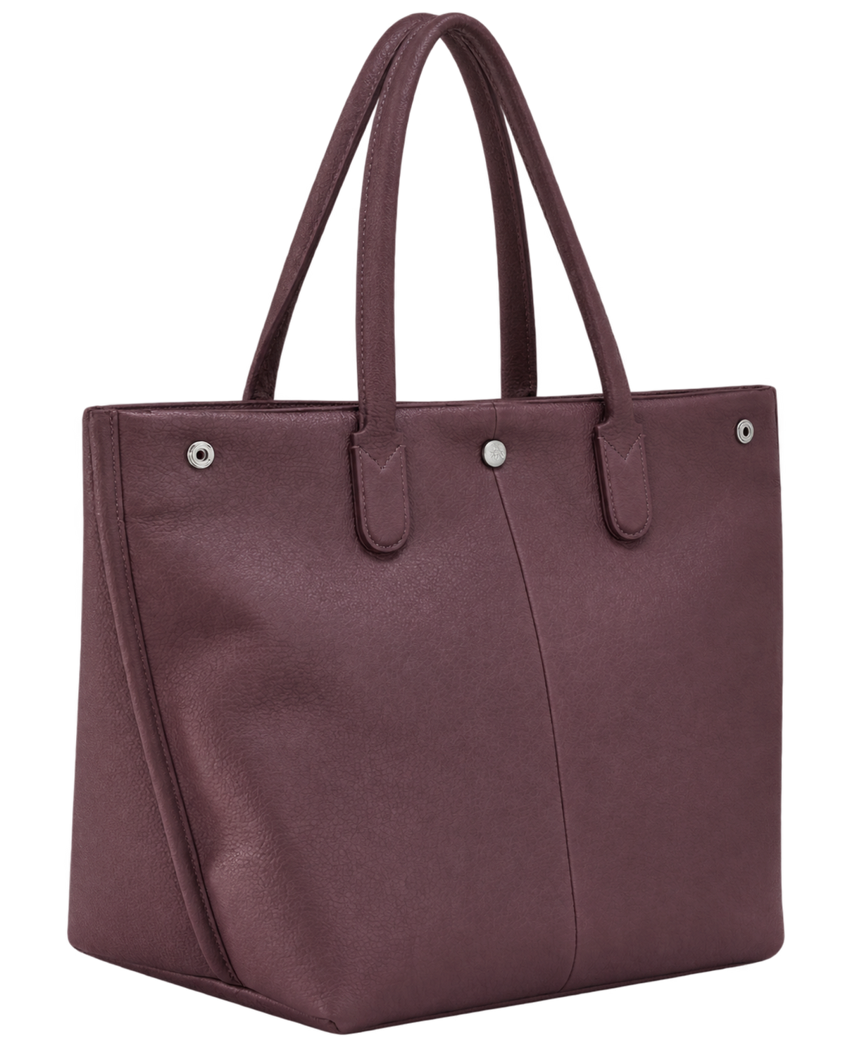 Essential L Tote bag Eggplant - Leather