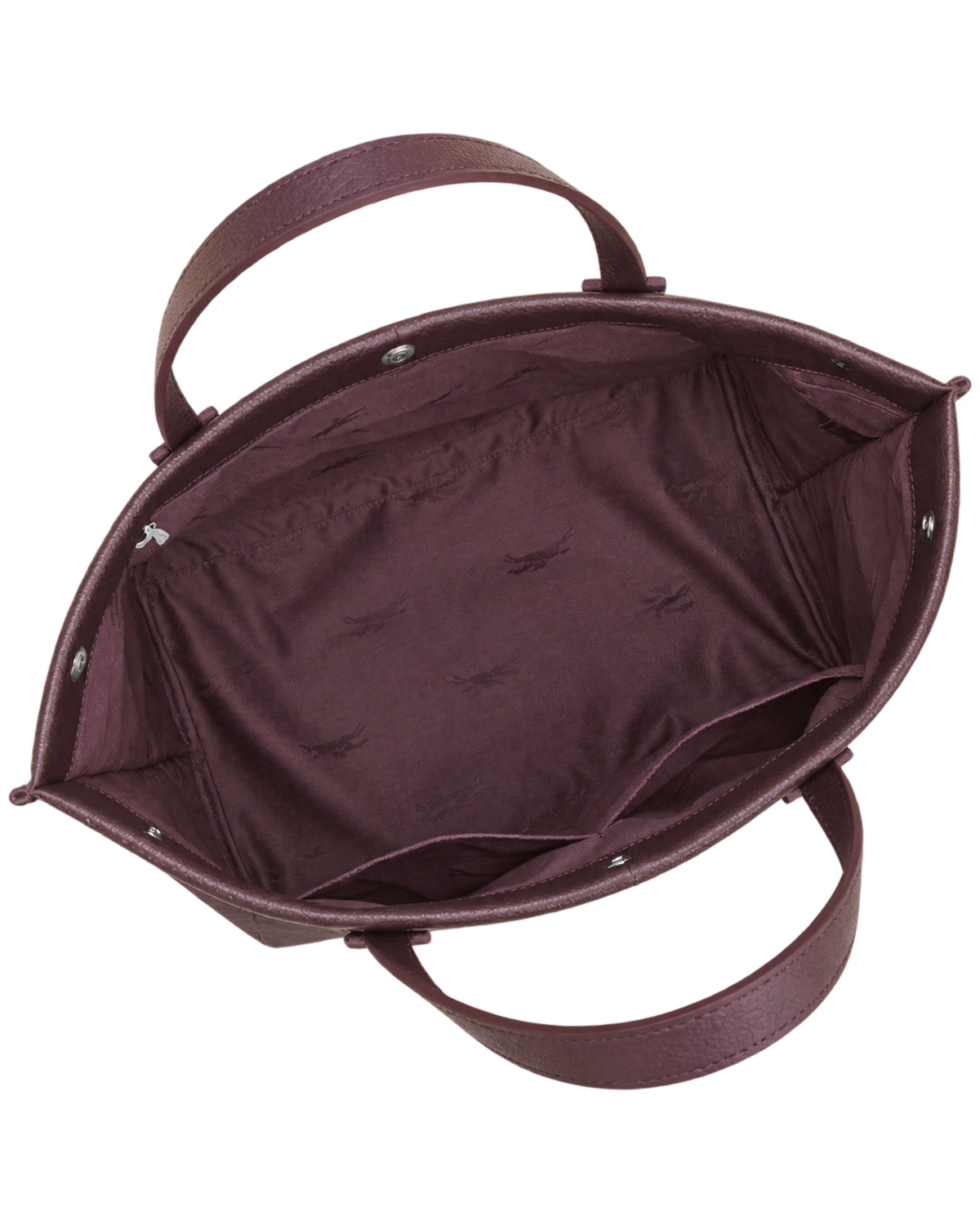 Essential L Tote bag Eggplant - Leather