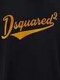 Dsquared2 Black T-Shirt with Logo Print on the Front in Cotton Man