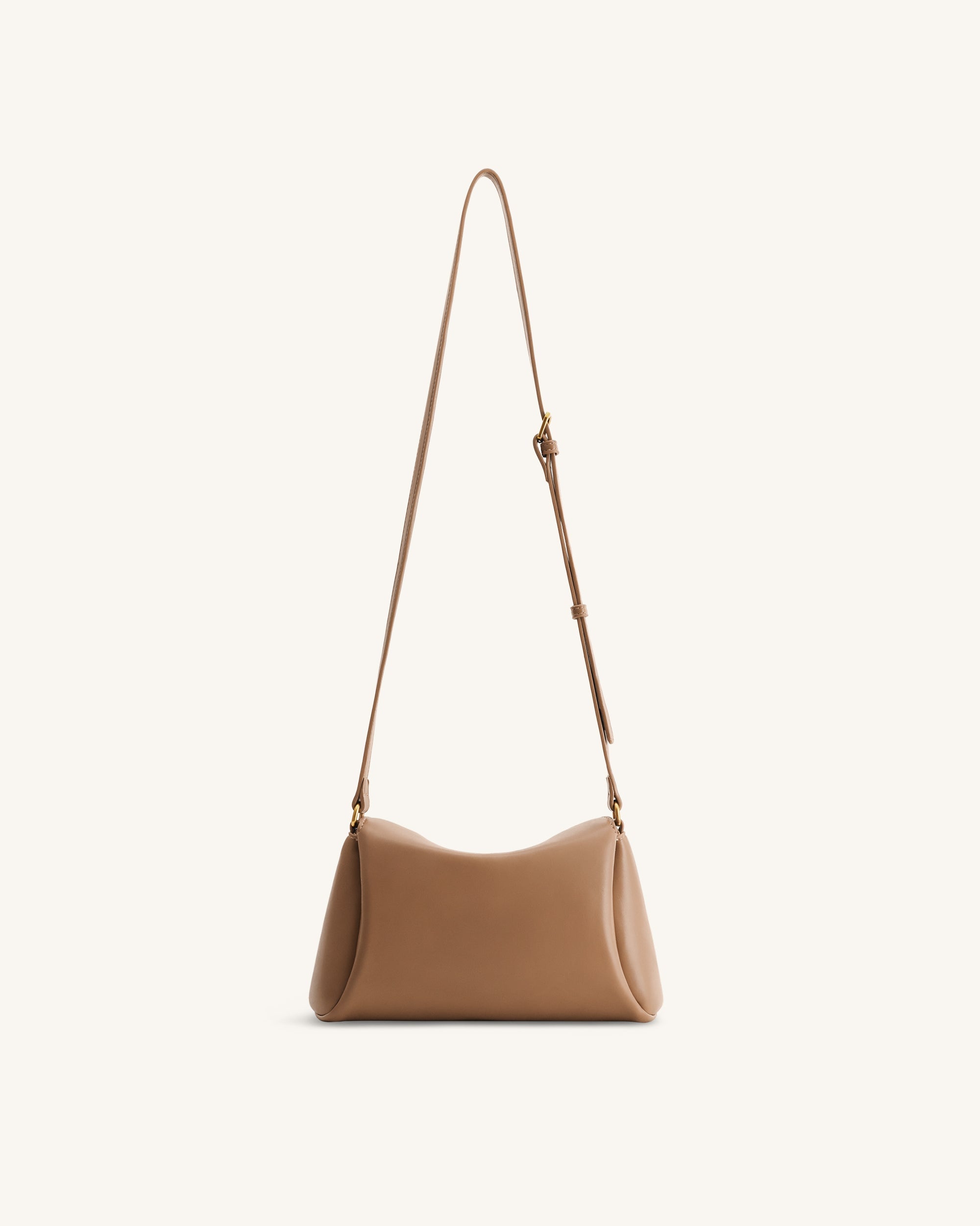Greta Twist-Lock Crossbody Bag - Brown