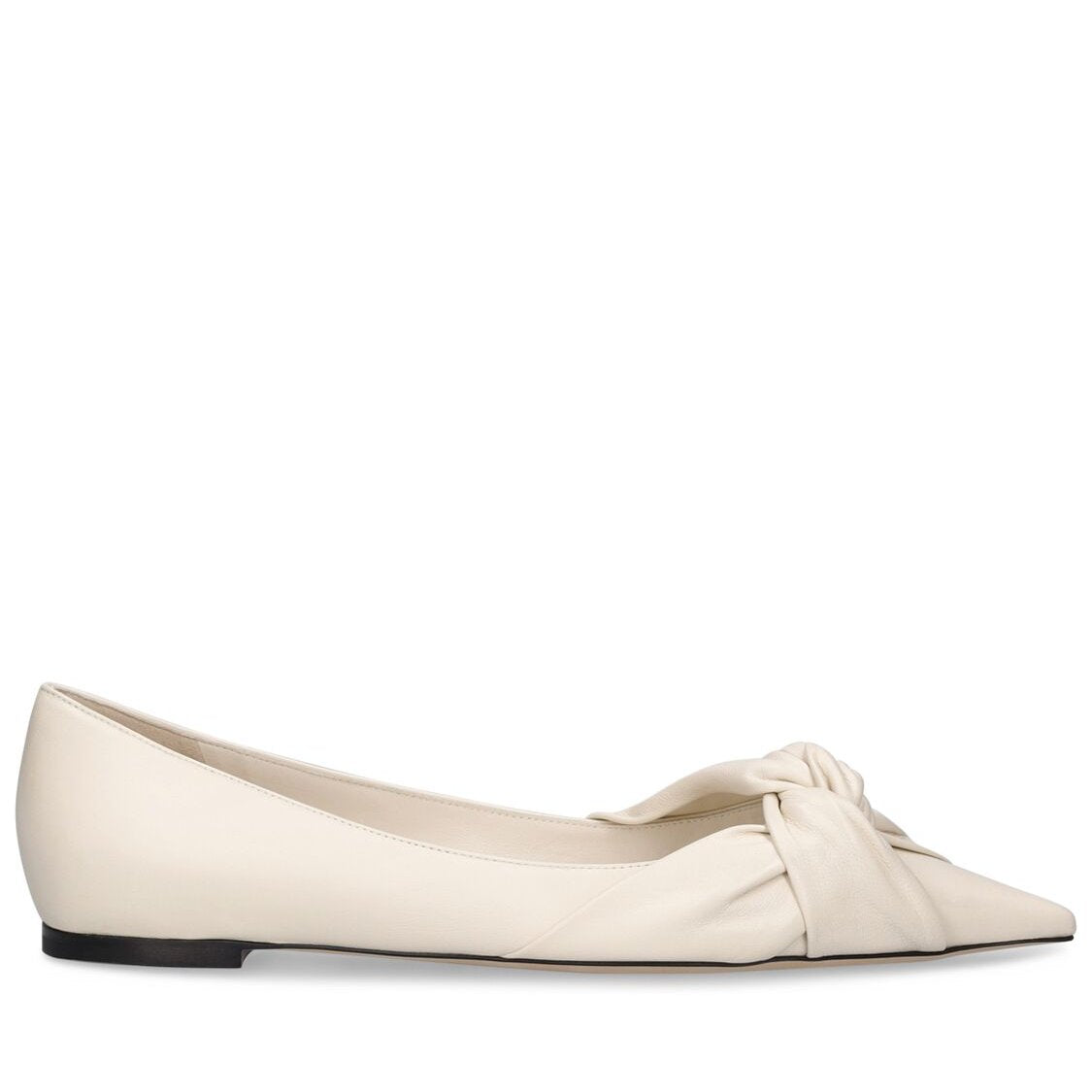 Jimmy Choo Jimmy 10mm Hedera leather ballerina flats - Size: UK 4 Flats | Shop From The Mirage