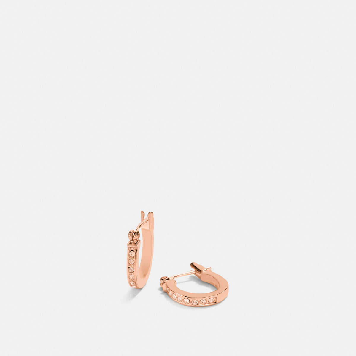 Pave Signature Huggie Earrings
