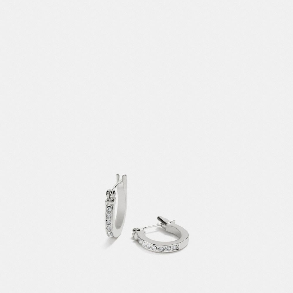 Pave Signature Huggie Earrings