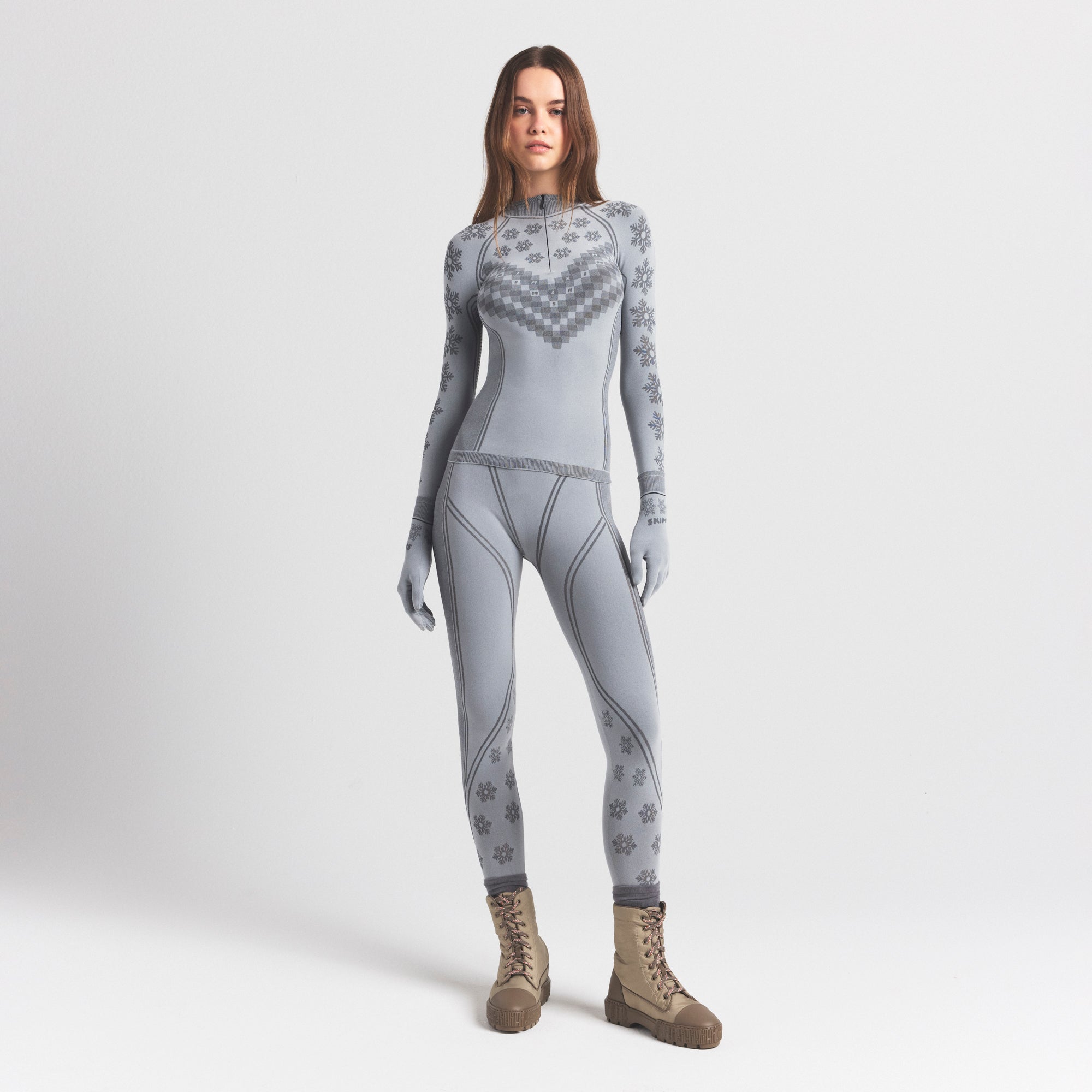Skims First Layers Half Zip Long Sleeve