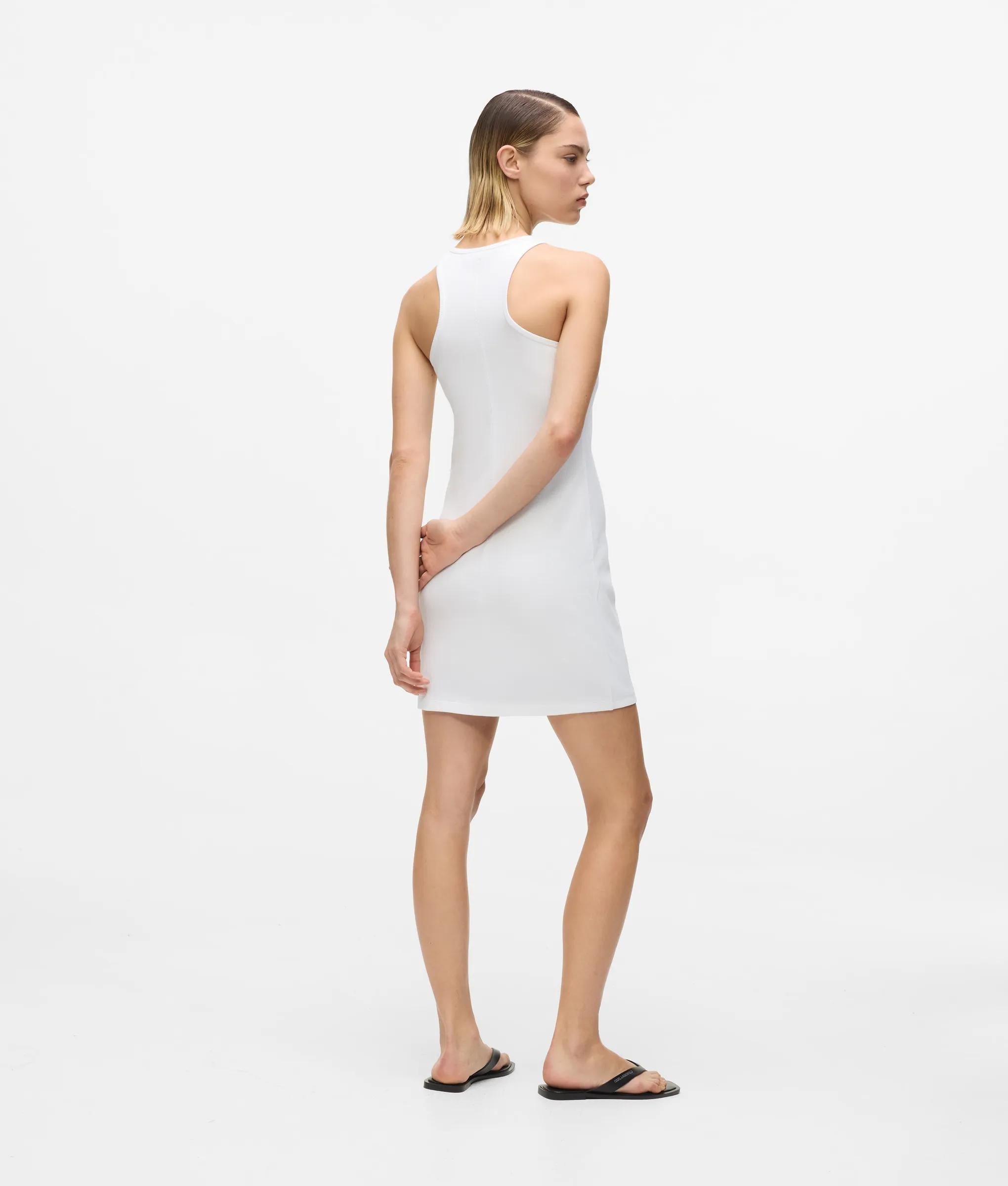 Ribbed racer dress