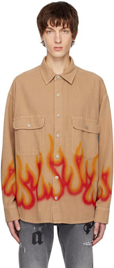 Tan Burning Shirt