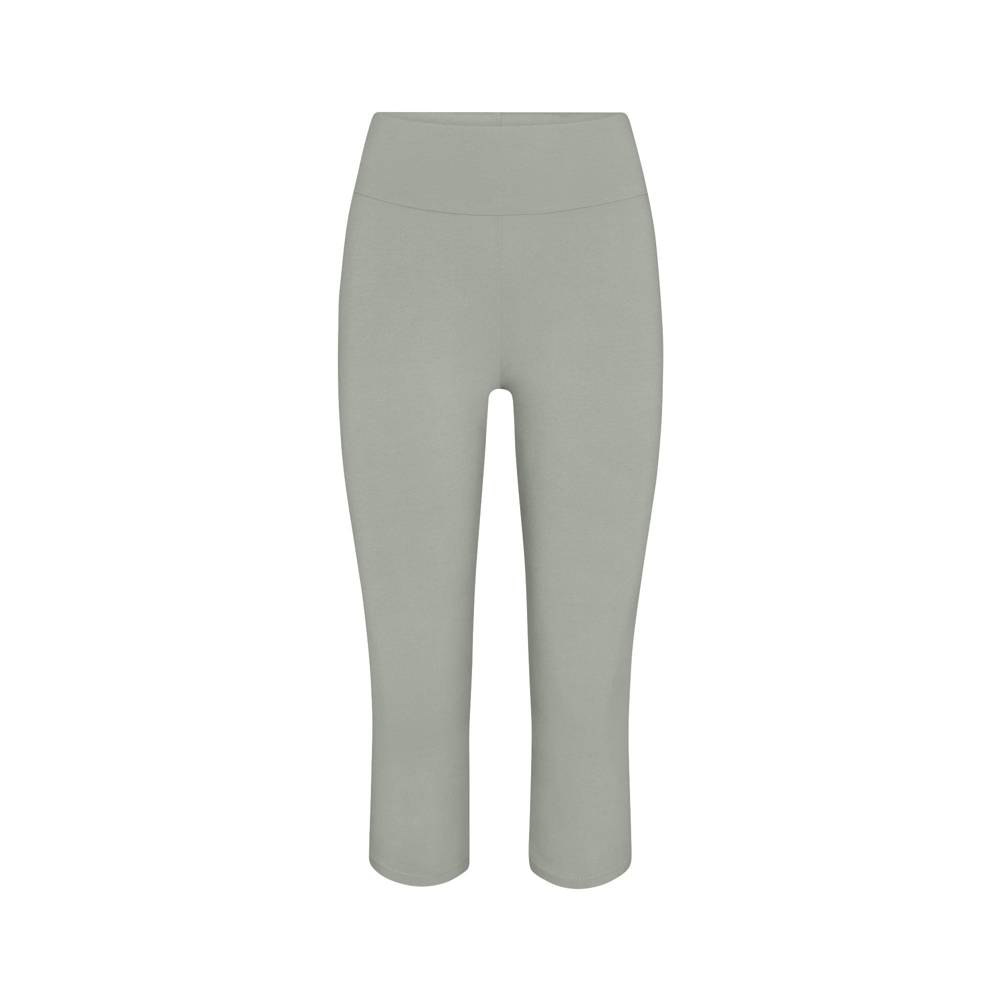 Cotton Jersey Foldover Capri