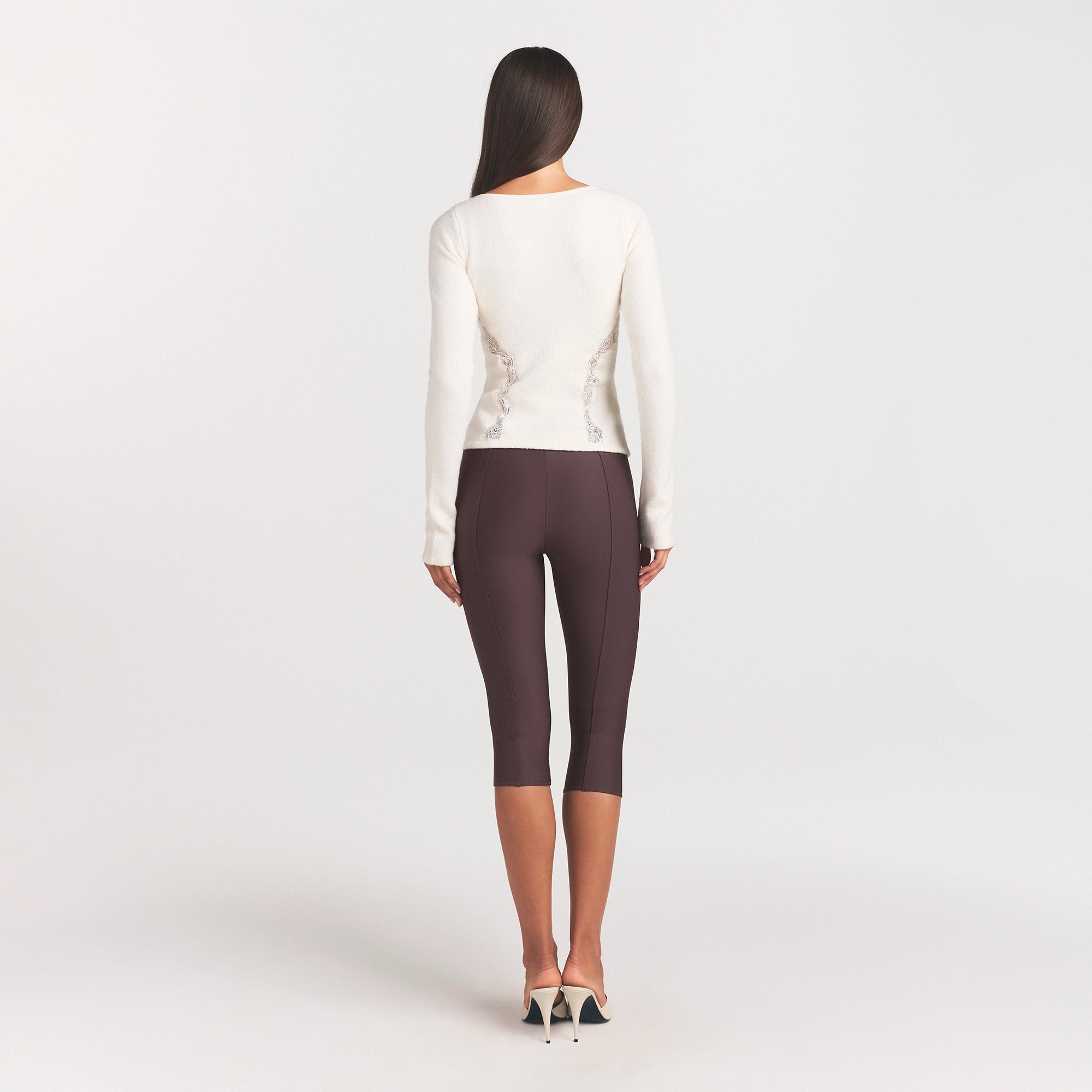 Lace Knit Long Sleeve Cardigan